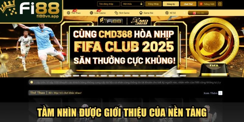 Giới Thiệu Fi88 Sân Chơi Chất Lượng Và Uy Tín Nhất 2025 2 Tầm nhìn được giới thiệu của nền tảng