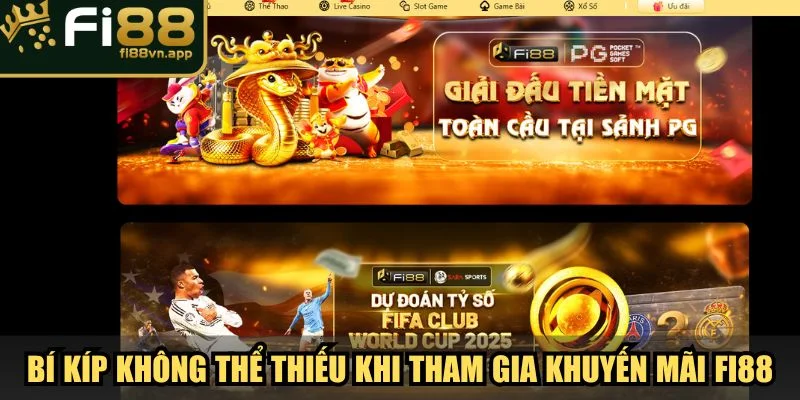 Khuyến Mãi Fi88 3 Bí kíp bỏ túi không thể thiếu khi tham gia khuyến mãi Fi88